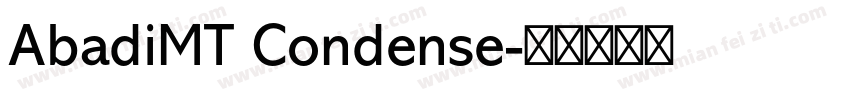 AbadiMT Condense字体转换